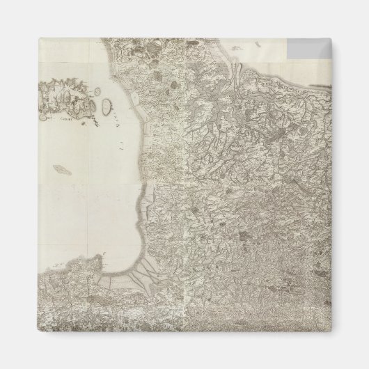 フランスの総合地図2 マグネット (正面)