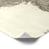 フランスの総合地図3 ポスター (角)