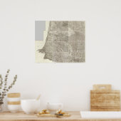 フランスの総合地図3 ポスター (キッチン)