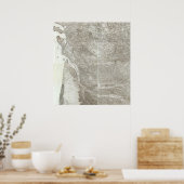 フランスの総合地図3 ポスター (キッチン)