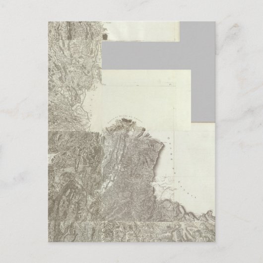 フランスの総合地図4 ポストカード (正面)