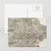 フランスの総合地図 ポストカード (正面/裏面)