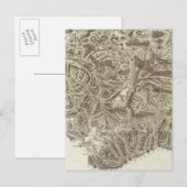 フランスの総合地図 ポストカード (正面/裏面)