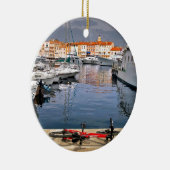 フランスの聖者Tropezの港 セラミックオーナメント (右)