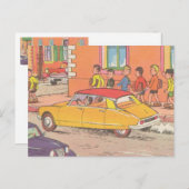 フランスの自動車ヴィンテージ ポストカード (正面/裏面)