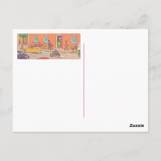 フランスの自動車ヴィンテージ ポストカード (裏面)