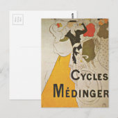 フランスの自転車に乗る ポストカード (正面/裏面)