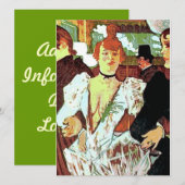 フランスの花嫁の結婚式 招待状 (正面/裏面)