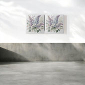 フランスの薄紫ウォーター色フローラエレガント春デコ タイル