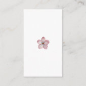 フランスの薄紫水色フローラエレガント春 エンクロージャーカード (裏面)