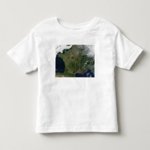 フランスの衛星眺め トドラーTシャツ