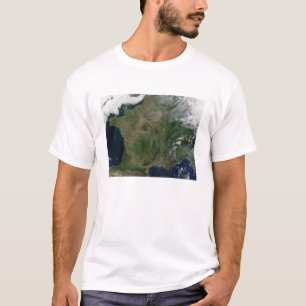 フランスの衛星眺め Tシャツ