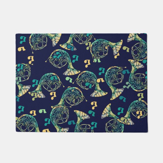 フランスの角 ドアマット (正面)