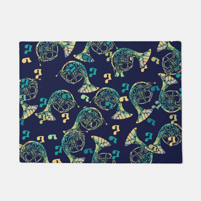 フランスの角 ドアマット (正面)