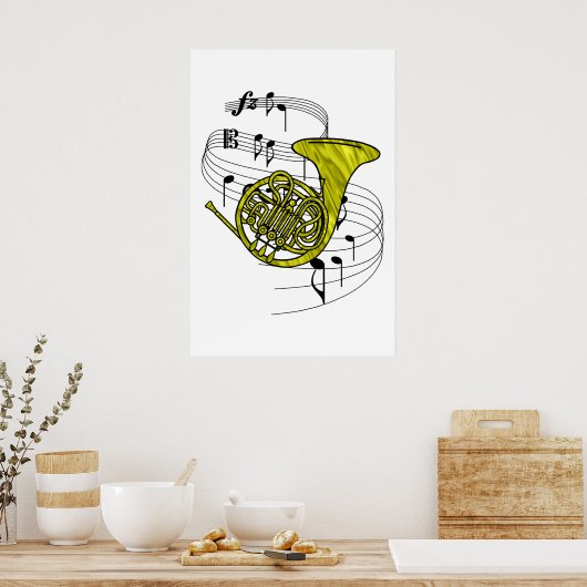 フランスの角 ポスター (キッチン)