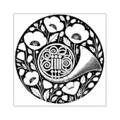 フランスの角 ラバースタンプ (インプリント)