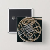 フランスの角 缶バッジ (正面&裏面)