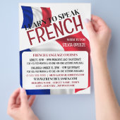 フランスの言語コーフランスのスのフラ広告グ チラシ (手)