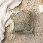 フランスの言語地図 クッション (ブランケット)