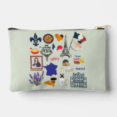 フランスの記号 アクセサリーポーチ (裏面)