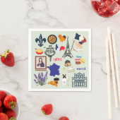 フランスの記号 スタンダードカクテルナプキン (インサイチュ)