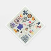 フランスの記号 スタンダードランチョンナプキン (角)