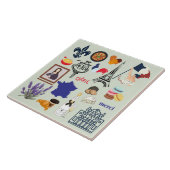 フランスの記号 タイル (側面)