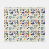 フランスの記号 フリースブランケット (正面(横))