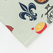 フランスの記号 フリースブランケット (角)