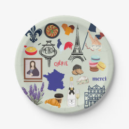 フランスの記号 ペーパープレート