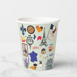 フランスの記号 紙コップ