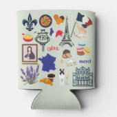 フランスの記号 缶クーラー (裏面)