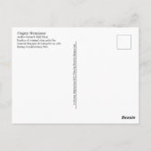 フランスの話し ポストカード (裏面)