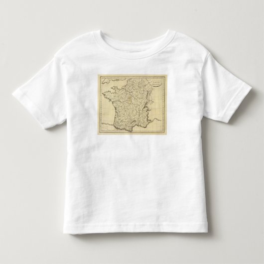 フランスの輪郭 トドラーTシャツ (正面)