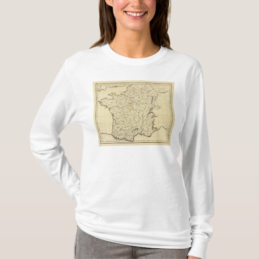 フランスの輪郭 Tシャツ (正面)