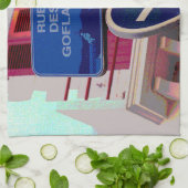 フランスの通りシンボルや象徴 キッチンタオル (折り畳み)