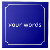 フランスの通り標識 タイル (正面)