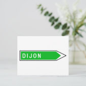 フランスの道路標識ディジョン ポストカード (スタンド正面)
