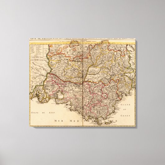 フランスの道 キャンバスプリント (正面)