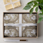 フランスの金ゴールドフレーム家具デコページ(紋章の)フラ・ダ・リ 薄葉紙 (ギフト)