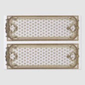 フランスの金ゴールドフレーム家具デコページ(紋章の)フラ・ダ・リ 薄葉紙 (正面)