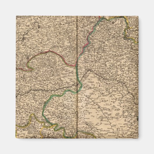 フランスの集落と森林2 マグネット (正面)