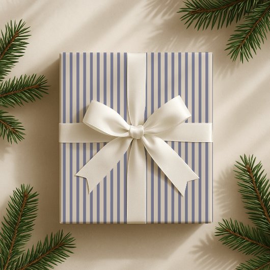 フランスの青ストライプのエレガント包紙 ラッピングペーパー