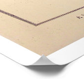 フランスの風俗地図1868 ポスター (角)