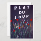 フランスの食事の看板 (正面/裏面)