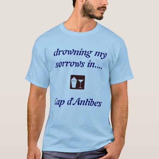 フランスの飲みワイシャツのダンティーベス船長! Tシャツ (正面)