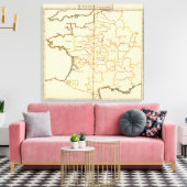 フランスの首都 キャンバスプリント (インサイチュ (リビング))