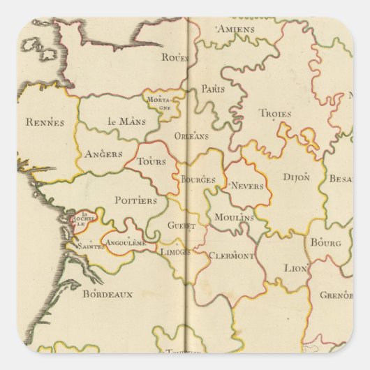 フランスの首都 スクエアシール (正面)