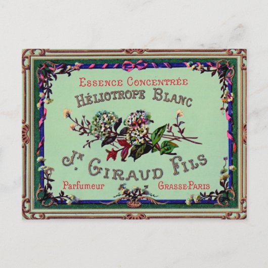 フランスの香水ラベルPostCard ポストカード (正面)