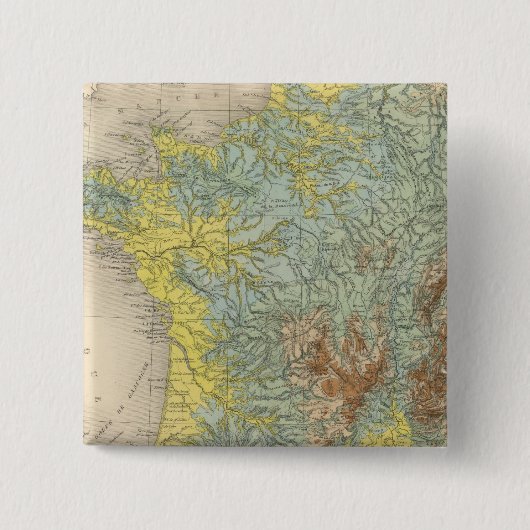 フランスの高温計 缶バッジ (正面)